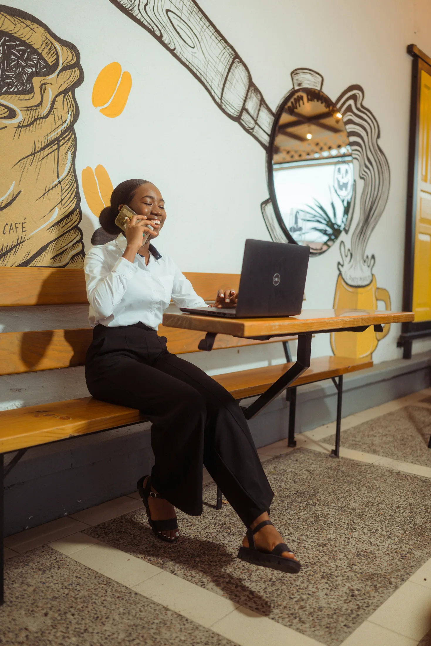 A professional after an introduction